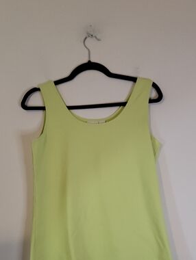 Chico's Neon Lime Scoop Neck Tank